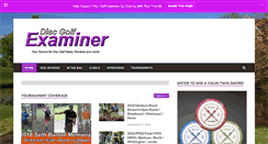 Desktop Screenshot of discgolfexaminer.com