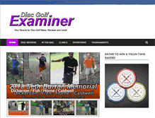 Tablet Screenshot of discgolfexaminer.com